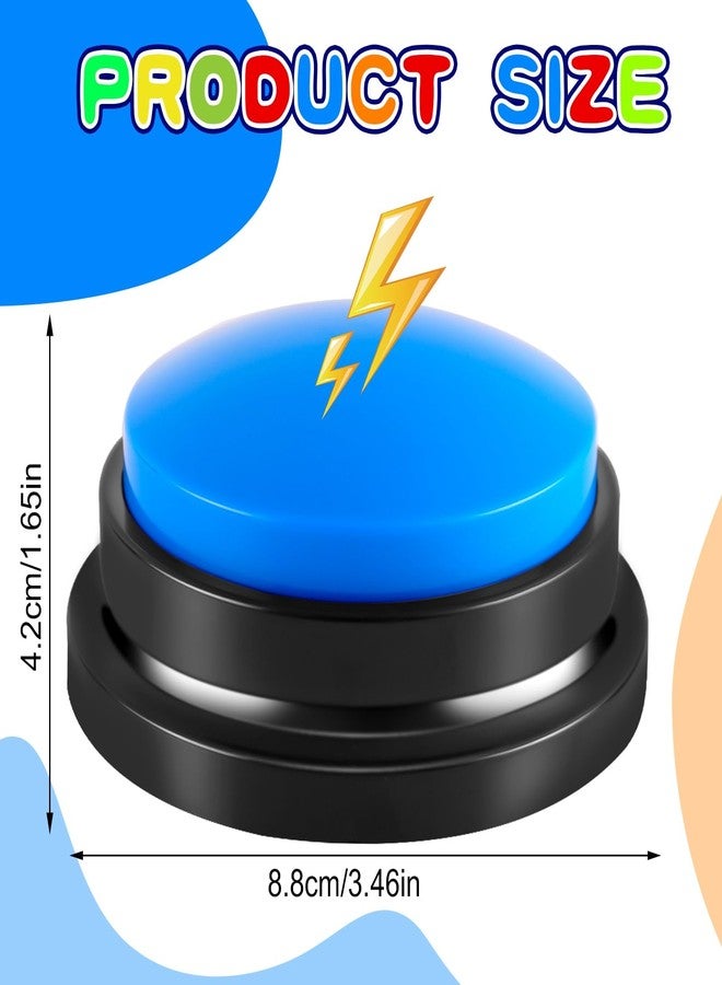 Ovveroche 6 Pieces Recordable Answer Buzzers Button Answer Buzzers Game Show Buzzer Recordable Button Classroom Buzzers Perfect for Study Office Home and Pet Buttons Training Toy - Image 5
